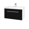 Dreja Umývadlová skrinka BIG INN SZZ 80 - N01 Biela lesk / Úchytka T03 / M17 Čierna mat Dreja Umývadlová skrinka BIG INN SZZ 80 - N01 Biela lesk / Úchytka T03 / M17 Čierna mat