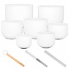 Sela Crystal Singing Bowl Set Frosted - 440 Hz Sela Crystal Singing Bowl Set Frosted - 440 Hz