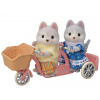 Sylvanian family Tandemový bicykel pre Husky súrodencov Sylvanian family Tandemový bicykel pre Husky súrodencov