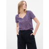GAP Bavlnené tričko Vintage Fialová XXS GAP Bavlnené tričko Vintage Fialová XXS