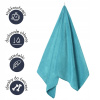 Uterák 50x90 Mikrovlákno Absorpčný Active Tyrkysový Uterák 50x90 Mikrovlákno Absorpčný Active Tyrkysový