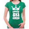 Fajntričko Dámske Tričko - Apres ski QUEEN, Farba zelená, Strih/ Variant Dámsky Fajntričko Dámske Tričko - Apres ski QUEEN, Farba zelená, Strih/ Variant Dámsky