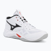 Volejbalové topánky Mizuno Wave Momentum Pro Mid white/black/fiery red Volejbalové topánky Mizuno Wave Momentum Pro Mid white/black/fiery red