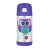 Thermos termoska so slamkou Fialová Sova, 355ml Thermos termoska so slamkou Fialová Sova, 355ml