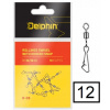 Delphin Rollings swivel with Hooked snap BN veľ.12 Delphin Rollings swivel with Hooked snap BN veľ.12