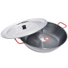 Set hlbokej paella panvice Garcima 36 cm z leštenej ocele a nerezovej pokrievky – pre 4–6 porcií Set hlbokej paella panvice Garcima 36 cm z leštenej ocele a nerezovej pokrievky – pre 4–6 porcií