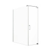 Sprchové dvere s bočnou stenou Jungborn SETTE 140 x 75 cm farba rámu chróm dekor skla číre sklo Sprchové dvere s bočnou stenou Jungborn SETTE 140 x 75 cm farba rámu chróm dekor skla číre sklo