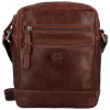 Pánska kožená crossbody taška tmavo hnedá - Bellugio Tiber hnedá Pánska kožená crossbody taška tmavo hnedá - Bellugio Tiber hnedá