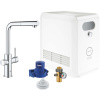 GROHE Blue Professional páková drezová batéria Duo s chladiacim zariadením a filtráciou, s vyťažiteľným výtokom, výška výtoku 331 mm, chróm, 31326002 GROHE Blue Professional páková drezová batéria Duo s chladiacim zariadením a filtráciou, s vyťažiteľným výtokom, výška výtoku 331 mm, chróm, 31326002