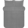 Posteľná bielizeň Senja s 2 obliečkami na vankúš 60 x 70 cm 240 x 220 cm sivá Posteľná bielizeň Senja s 2 obliečkami na vankúš 60 x 70 cm 240 x 220 cm sivá