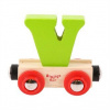 Bigjigs Rail Vagónik drevenej vláčikovej trate - písmeno V Bigjigs Rail Vagónik drevenej vláčikovej trate - písmeno V