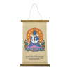 Sanu Babu Farebná tlač na zvitku z ručného papiera, Budha Samantabhadra, 33x20cm Sanu Babu Farebná tlač na zvitku z ručného papiera, Budha Samantabhadra, 33x20cm