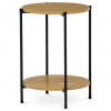 Autronic Přístavný stolek, MDF, dekor divoký dub, kov, černý lak CT-G1005 OAK Autronic Přístavný stolek, MDF, dekor divoký dub, kov, černý lak CT-G1005 OAK