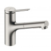 Hansgrohe Zesis M33 Drezová batéria s výsuvnou spŕškou, sBox, vzhľad nerezový 74821800-HG Hansgrohe Zesis M33 Drezová batéria s výsuvnou spŕškou, sBox, vzhľad nerezový 74821800-HG