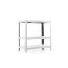 Policový regál Trestles RH 900x900x600, nosnosť 1050 kg, 3 police Farba: pozink, Typ police: biela HDF 5 mm Policový regál Trestles RH 900x900x600, nosnosť 1050 kg, 3 police Farba: pozink, Typ police: biela HDF 5 mm