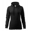 MALFINI TRENDY ZIPPER 411 / Dámska celozapínacia klokanka s kapucňou - čierna S MALFINI TRENDY ZIPPER 411 / Dámska celozapínacia klokanka s kapucňou - čierna S