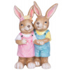 MagicHome Dekorácia MagicHome, Zajac a zajačica, keramika, 34x19x51 cm MagicHome Dekorácia MagicHome, Zajac a zajačica, keramika, 34x19x51 cm