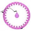 Masážny hula hop HMS HHW12 plus size so závažím fialová Masážny hula hop HMS HHW12 plus size so závažím fialová