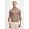 United Colors of Benetton polo tričko pánske s bavlnou 1D7ZU301U hnedá S United Colors of Benetton polo tričko pánske s bavlnou 1D7ZU301U hnedá S