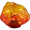 Dekoratívne solárne LED svietidlo kameň, oranžovo-červená, 13,5 x 14,5 x 12 cm Dekoratívne solárne LED svietidlo kameň, oranžovo-červená, 13,5 x 14,5 x 12 cm