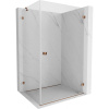 Mexen Lunar-B, pravostranný výklopný sprchový kút 95 x 80 cm, 8mm číre sklo, profil ružové zlato, 832-095-080-60-00-P Mexen Lunar-B, pravostranný výklopný sprchový kút 95 x 80 cm, 8mm číre sklo, profil ružové zlato, 832-095-080-60-00-P