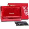 Peňaženka - Lorenti Peňaženka Prírodná koža červená 55287 -sh - dámsky produkt (LORENTI Dámska peňaženka Vzor kožená ochrana RFID)