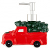Nákladné auto vianočný keramický dávkovač mydla 15,3 x 8 x 15 cm Nákladné auto vianočný keramický dávkovač mydla 15,3 x 8 x 15 cm