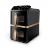 PHI Philips 4000 series Dual Stack Airfryer Vertical Basket 10L Dvojitý Samostatný 2750 W Teplovzdušná fritéza Čierna PHI Philips 4000 series Dual Stack Airfryer Vertical Basket 10L Dvojitý Samostatný 2750 W Teplovzdušná fritéza Čierna