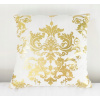 Vankúš - Velvet velor vankúš 40x40 biele zlaté ozdoby (Velvet velor vankúš 40x40 biele zlaté ozdoby) Vankúš - Velvet velor vankúš 40x40 biele zlaté ozdoby (Velvet velor vankúš 40x40 biele zlaté ozdoby)