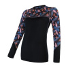SENSOR MERINO IMPRESS dámské triko dl.rukáv černá/floral M SENSOR MERINO IMPRESS dámské triko dl.rukáv černá/floral M