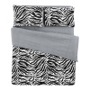 Čiernobiele bavlnené obliečky na dvojlôžko/predĺžené s plachtou 200x220 cm - Mila Home Čiernobiele bavlnené obliečky na dvojlôžko/predĺžené s plachtou 200x220 cm - Mila Home