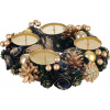 Veniec MagicHome Vianoce, adventný, zeleno-modro-zlatý, 25 cm Veniec MagicHome Vianoce, adventný, zeleno-modro-zlatý, 25 cm