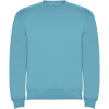 Clasica unisex sveter s výstrihom crewneck, modrá tyrkysová, XL Clasica unisex sveter s výstrihom crewneck, modrá tyrkysová, XL
