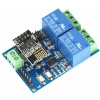 Modul 2x relé ESP8266 s wifi modulem ESP-01, napájení 8-30V Modul 2x relé ESP8266 s wifi modulem ESP-01, napájení 8-30V