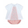 Detský komplet - Detská súprava Calamaro 62 biela, ružová 2 ks. (Set baby bloomers Meadow veľkosť 62 Calamaro) Detský komplet - Detská súprava Calamaro 62 biela, ružová 2 ks. (Set baby bloomers Meadow veľkosť 62 Calamaro)