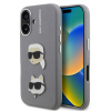 Karl Lagerfeld Grained PU K&CH Heads zadný kryt pre iPhone 16 Grey Karl Lagerfeld Grained PU K&CH Heads zadný kryt pre iPhone 16 Grey