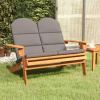vidaXL Adirondack Záhradná lavička s vankúšmi 126 cm masívna akácia vidaXL Adirondack Záhradná lavička s vankúšmi 126 cm masívna akácia