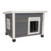 BRAVSON GROUP s.r.o. Drevená búda pre mačky KERBL 80991 RUSTICA, 57x45x43 cm, sivá BRAVSON GROUP s.r.o. Drevená búda pre mačky KERBL 80991 RUSTICA, 57x45x43 cm, sivá