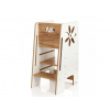 Učiaca veža montessori Safe 5 biela/dub Učiaca veža montessori Safe 5 biela/dub