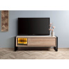 Bighome - TV stolík z agátového dreva / recyklované drevo 180x40x60 prírodne lakovaná DENVER Bighome - TV stolík z agátového dreva / recyklované drevo 180x40x60 prírodne lakovaná DENVER