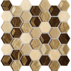 Tubadzin DROPS STONE BROWN HEX 29,8X30 mozaika Tubadzin DROPS STONE BROWN HEX 29,8X30 mozaika