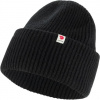 Fjällräven Fjällräven Heavy Beanie, Farba BLACK Fjällräven Fjällräven Heavy Beanie, Farba BLACK