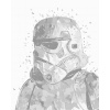 ZUTY Bodkovanie - ABSTRAKTNÝ STORMTROOPER (STAR WARS) Rámovanie: bez rámu a bez vypnutia plátna, Rozmer: 80x100 cm ZUTY Bodkovanie - ABSTRAKTNÝ STORMTROOPER (STAR WARS) Rámovanie: bez rámu a bez vypnutia plátna, Rozmer: 80x100 cm