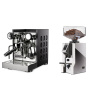 Rocket Espresso Appartamento TCA, black/black + Eureka Mignon Specialita Compatto, CR chrome Rocket Espresso Appartamento TCA, black/black + Eureka Mignon Specialita Compatto, CR chrome