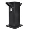 Solight zahradní sloupek IP44, nerez ocel, 2 zásuvky, hranol, černý Solight zahradní sloupek IP44, nerez ocel, 2 zásuvky, hranol, černý