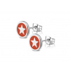 CITY STORM Unisex oceľové náušnice Red Star II. + darčeková krabička zadarmo CITY STORM Unisex oceľové náušnice Red Star II. + darčeková krabička zadarmo