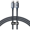 Baseus CAJY000601 Crystal Shine Series Datový Kabel USB-C - USB-C 100W 1,2m Black Baseus CAJY000601 Crystal Shine Series Datový Kabel USB-C - USB-C 100W 1,2m Black