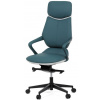 AUTRONIC Kancelářské křeslo KA-T8426 GRN, modrá eko kůže AUTRONIC Kancelářské křeslo KA-T8426 GRN, modrá eko kůže