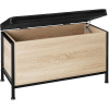 tectake 404639 industrial svetlé drevo dub sonoma s polstrovaním calico 81,5 x 41,5 x 50,5 cm tectake 404639 industrial svetlé drevo dub sonoma s polstrovaním calico 81,5 x 41,5 x 50,5 cm