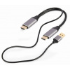 GEMBIRD Kabel aktivní adaptér HDMI samec na DisplayPort samec GEMBIRD Kabel aktivní adaptér HDMI samec na DisplayPort samec